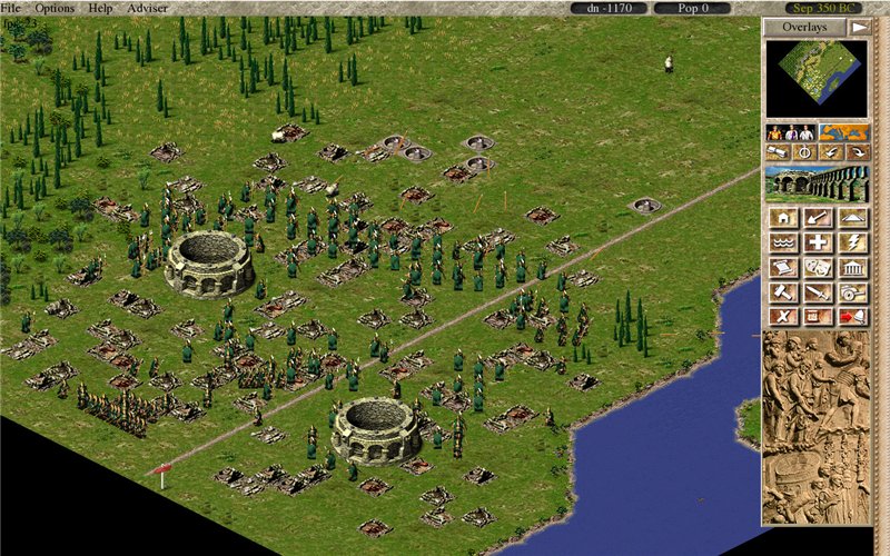 Etruscan spearmen in the city