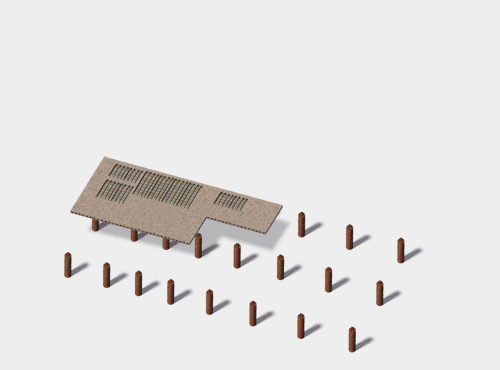 Component-based mastaba rendering