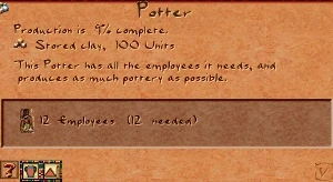 Pottery Workshop right-click info window
