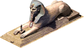 Sphinx monument artwork from Pharaoh