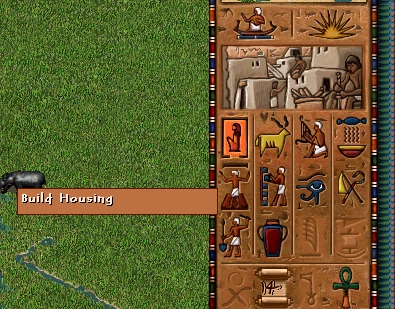 Hovering the Housing build button shows the 'Build Housing' tooltip