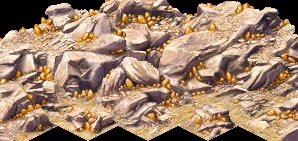 Gold ore deposit on the map in Cleopatra: Queen of the Nile