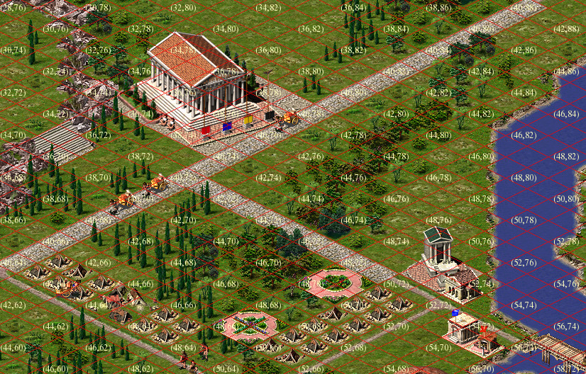 Caesar III city rendering