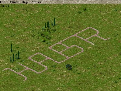 Map with roads