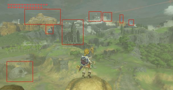Landmarks in open world games