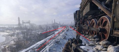 Pinching technique in level design