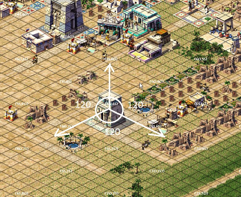 Карта города в Pharaoh