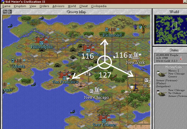Диметрическая проекция в Civilization 2 / Age of Empires II