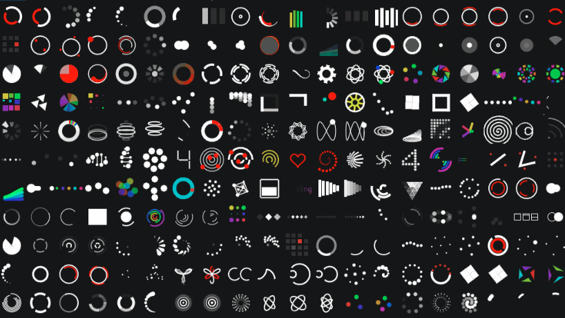 Demo of imspinner animated spinners for Dear ImGui